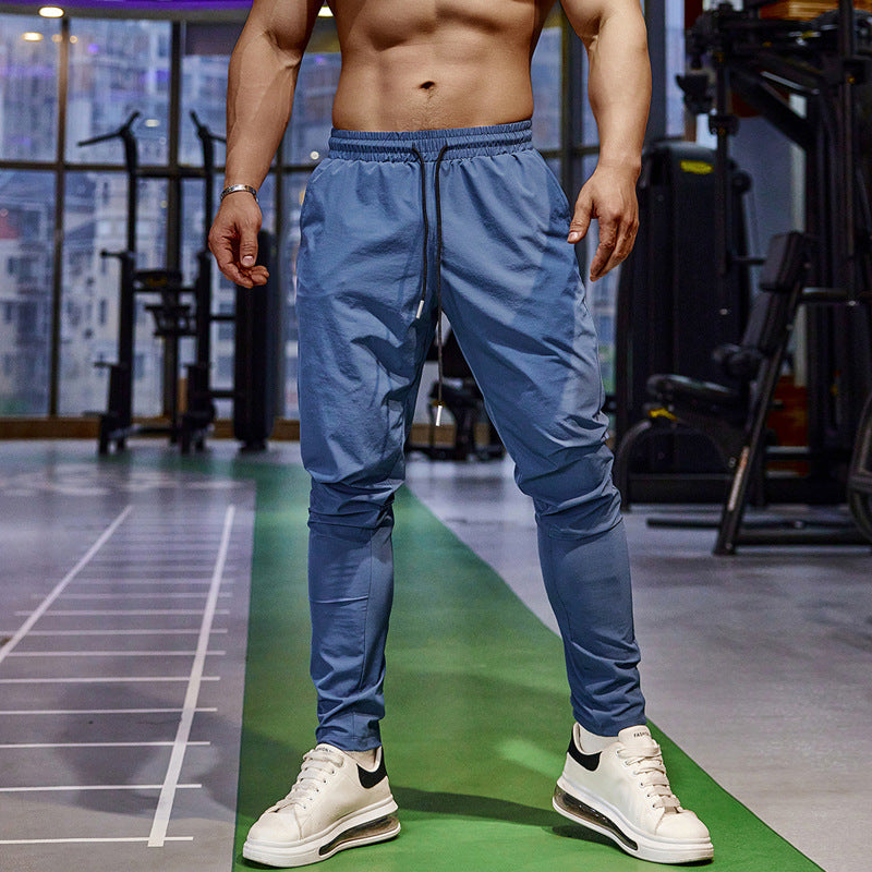 Men's Sports Pants Ice Silk Thin Summer Quick-drying Trousers