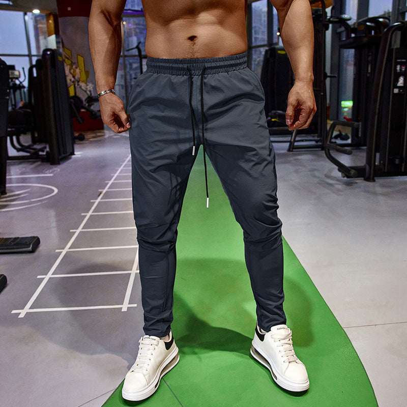 Men's Sports Pants Ice Silk Thin Summer Quick-drying Trousers