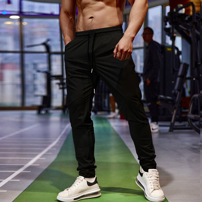 Men's Sports Pants Ice Silk Thin Summer Quick-drying Trousers